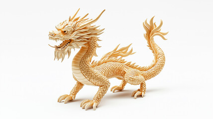 Obraz premium Dragon_animal representation creativity isolated on a white background