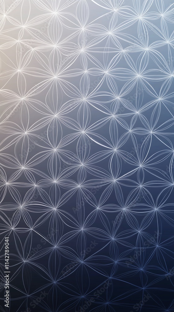 Poster professional card featuring subtle repeating geometric patterns in the background.