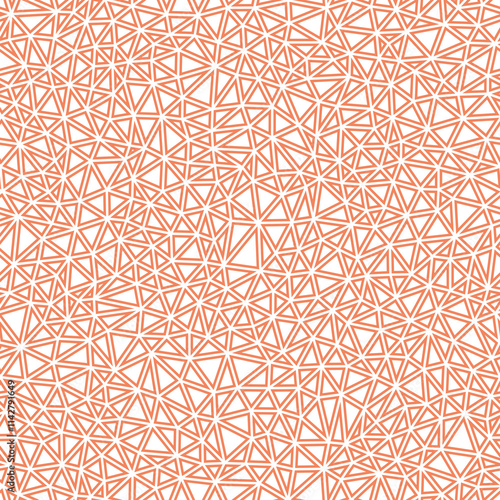 Poster geometric background. tiny triangles size. solid color style. geometric shapes outlined. repeatable 
