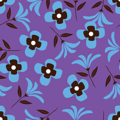 abstract multicolor a solid hibiscus blooming flowers motif arrangement with medium tone, all over vector design with cream backgroun