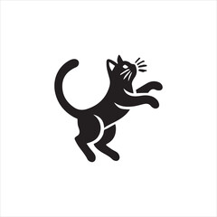 Fototapeta premium silhouette of a cat