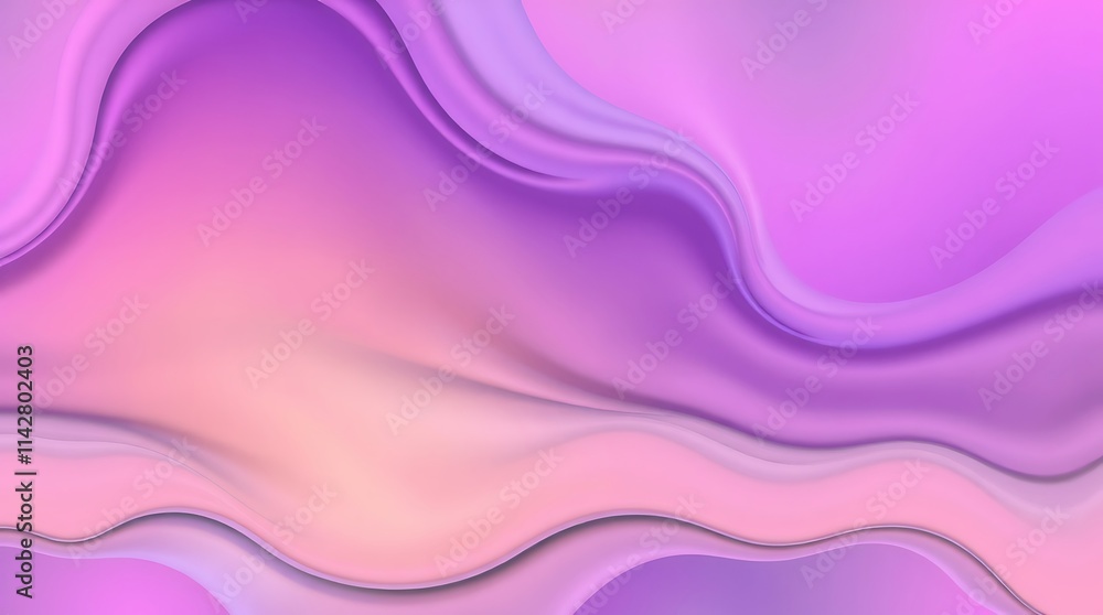 Poster fluid abstract purple gradient: a mesmerizing abstract background with swirling, fluid lines in vibr