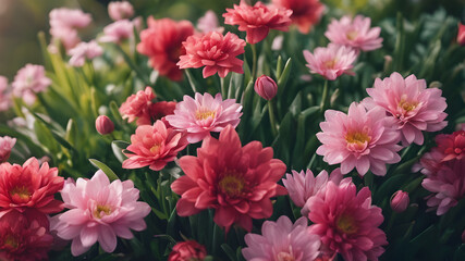 Valentine's Day composition. mothers day, womens day concept. AI generated image, ai