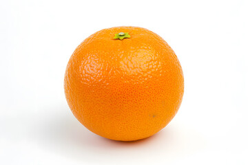 Fresh juicy tangerine isolated on white background