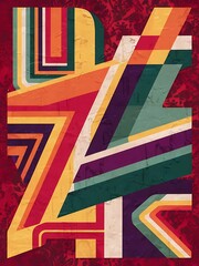 Abstract poly printable paint retro vintage backgrounds