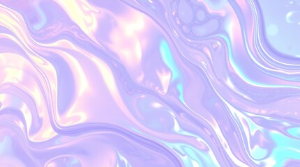 Obraz premium iridescent swirls: abstract pastel background 
