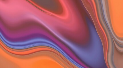 Obraz premium Abstract Liquid Swirls: A mesmerizing abstract background featuring vibrant, flowing lines in shades of pink, purple, blue, and orange, evoking a sense of fluidity and movement. 