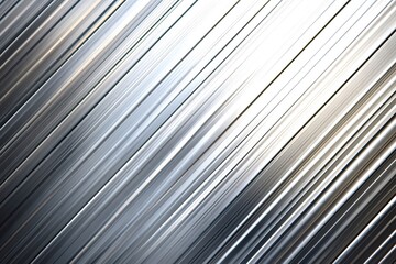 Obraz premium Metallic stripes are forming a dynamic and visually appealing abstract background with a gradient of shades from dark to light, creating a sense of depth and movement