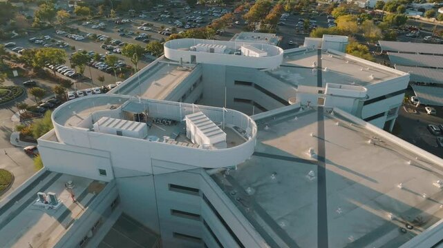 Drone Footage of a Hospital in Fresno California