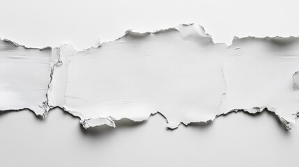 Obraz premium Ripped Recycle Paper with space on white