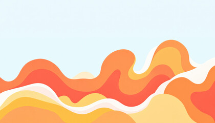 Abstract orange background featuring fluid shapes and gradients, creating a warm and vibrant atmosphere perfect for creative designs and artistic projects.
