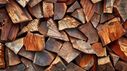 Fototapeta premium Wood Scraps. Textured Abstract Background of Broken Bark Wood