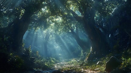 Obraz premium Different style of nature illustrations