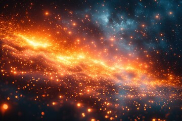 Obraz premium A dark space filled with countless stars, perfect for astronomy and science projects
