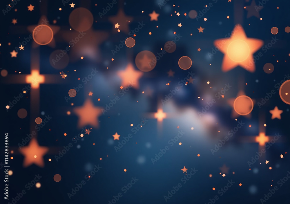 Aufkleber abstract blurry stars create unique photo effect twinkle patterns starry lights beautiful background