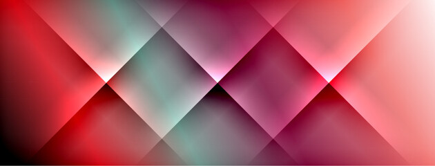 Obraz premium Dynamic shadow lines with gradient colors geometric background