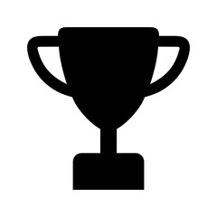 Trophy cup icon. Concept of victory, success, and recognition. Vector illustration