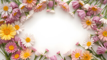 Obraz premium Valentine's Day composition. mothers day, womens day concept. AI generated image, ai