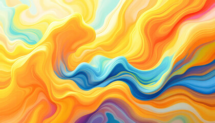 Abstract background in shades of yellow and blue, blending harmoniously to create a vibrant and dynamic visual effect suitable for various applications.