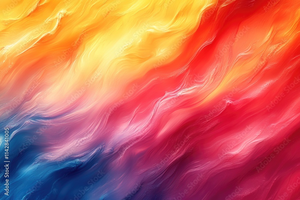 Poster a vibrant and clear image of a water background with various colors
