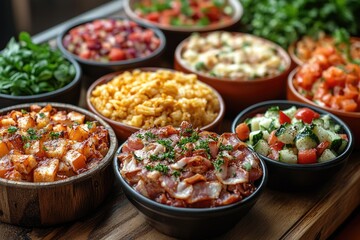 Obraz premium A table filled with different bowls of food