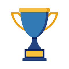 Trophy cup icon. Concept of victory, success, and recognition. Vector illustration