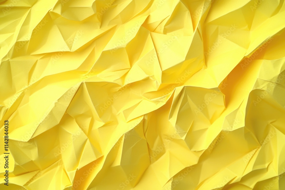 Poster a close-up shot of a yellow sheet of paper with minimal texture and no visible writing or marks