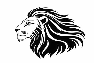 Regal Roar: Elegant Lion Head Vector Design