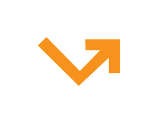 Right side arrow or upload icon