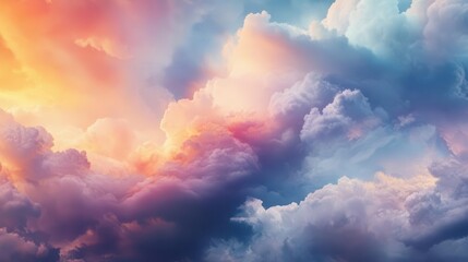 colorful clouds swirl together in an abstract dreamscape, creating a visual symphony of beauty and imagination, inviting viewers to explore the depths of creativity and wonder