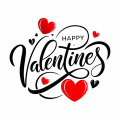 Romantic Valentine's Day Message with Decorative Script and Clean Aesthetic