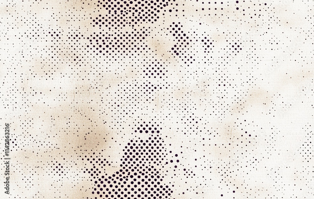 Poster abstract dotted pattern with a vintage feel, ideal for backgrounds and design projects.