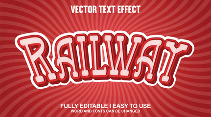 Vector 3D Editable Text Effect