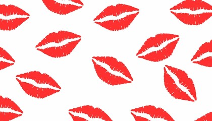 pattern with lips