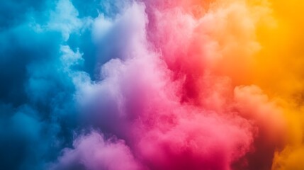 Fototapeta premium Colorful Cloudscape Abstract Vivid Hues