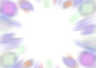 Obraz premium An abstract transparent iridescent color blur burst design element.