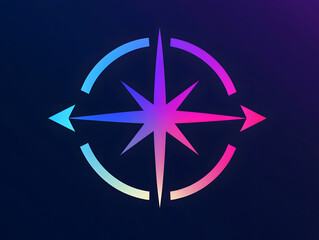 Obraz premium compass rose vector