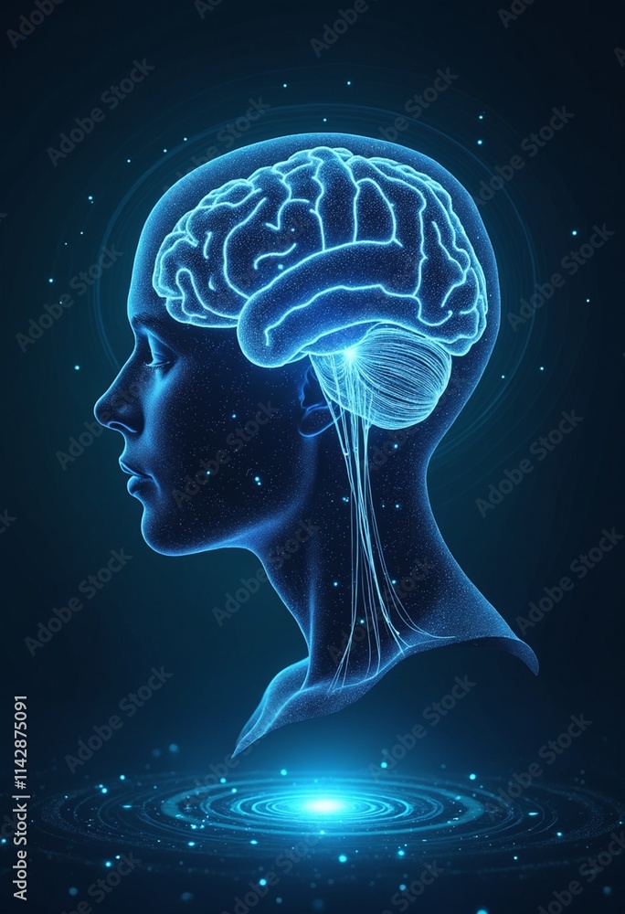 Aufkleber conceptual technology illustration of artificial intelligence