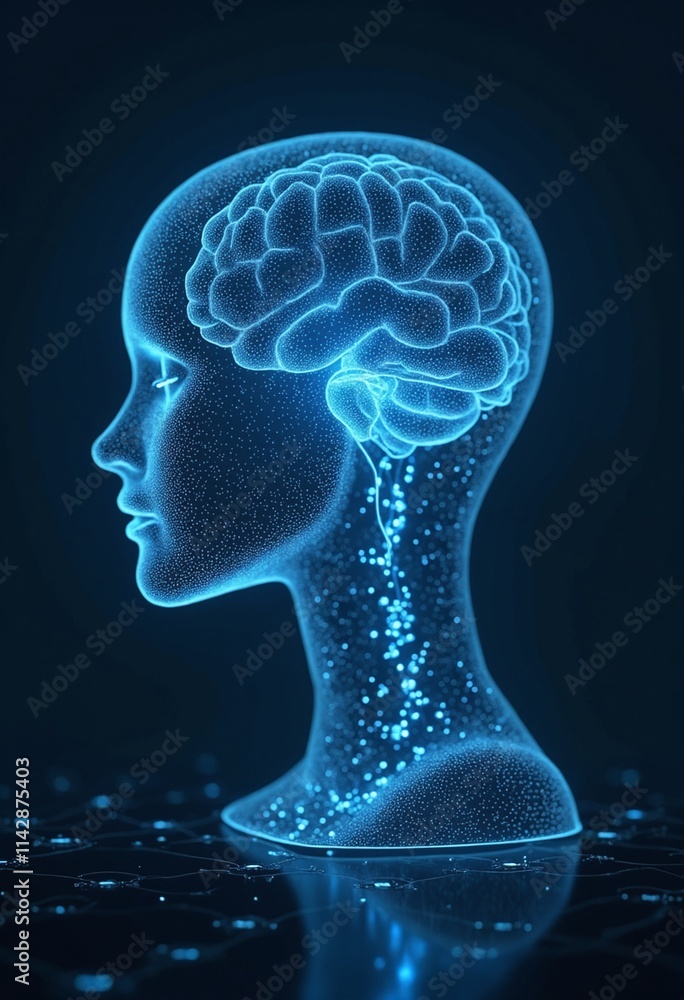 Aufkleber conceptual technology illustration of artificial intelligence
