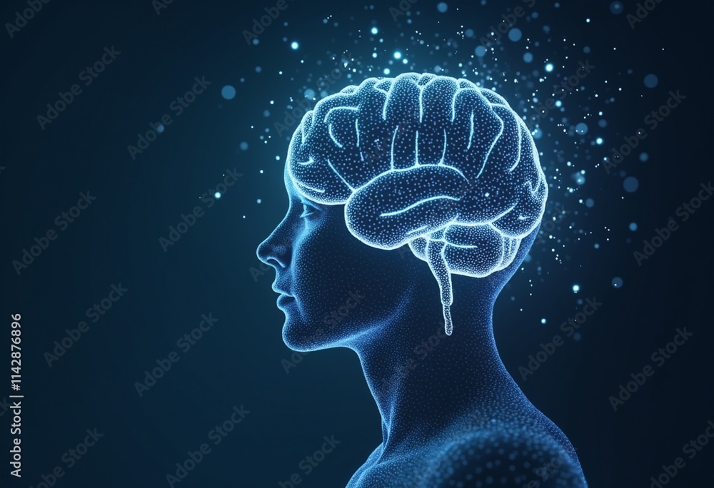 Aufkleber conceptual technology illustration of artificial intelligence