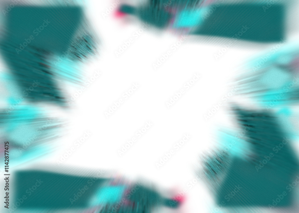Canvas Prints an abstract transparent iridescent color blur burst design element.