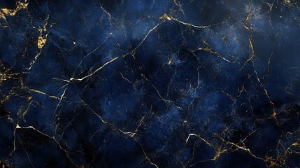 luxurious abstract dark blue marble texture adorned with gold splashes, creating an opulent background that exudes sophistication and richness, perfect for high-end design projects