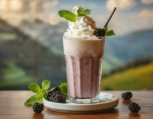 Brombeermilchshake