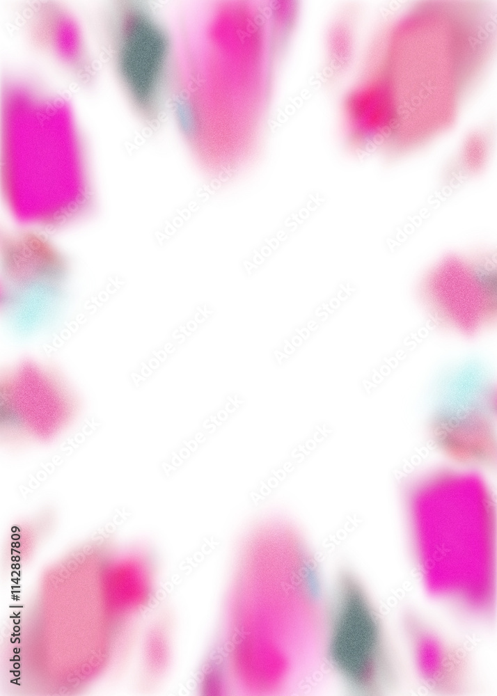 Wall mural an abstract transparent iridescent color blur burst design element.