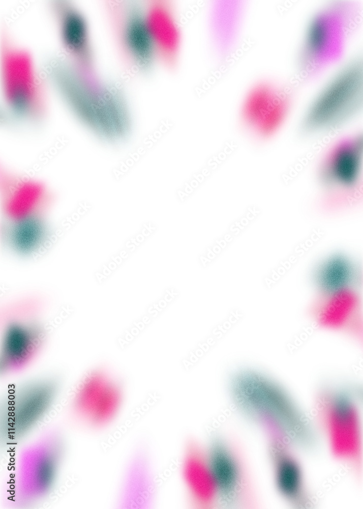 Wall mural an abstract transparent iridescent color blur burst design element.
