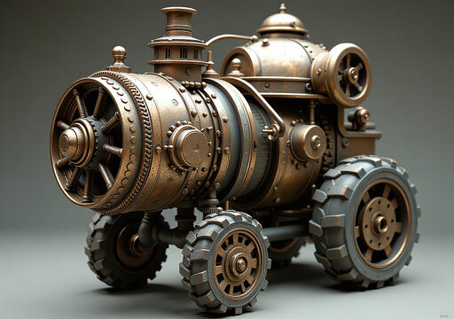 steampunk machines blend technology intricate gears pipes create unique futuristic designs industrial
