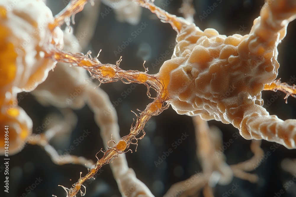 Poster Close-up view of cells with multiple cell structures