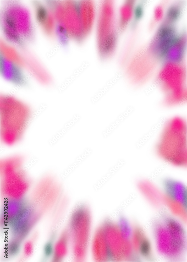 Wall mural an abstract transparent iridescent color blur burst design element.