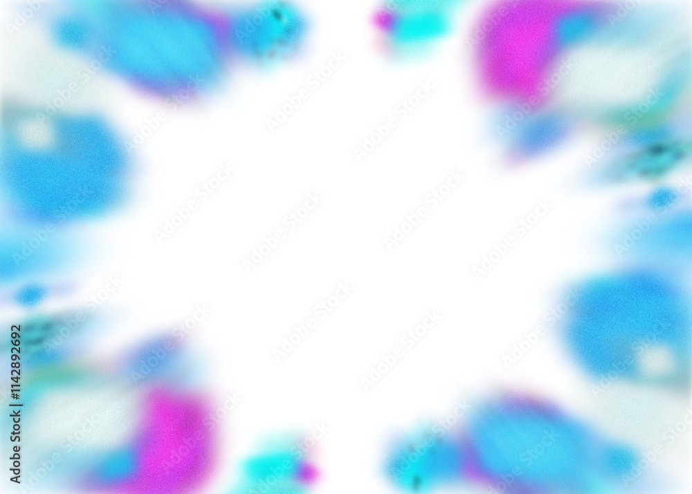 Wall mural an abstract transparent iridescent color blur burst design element.