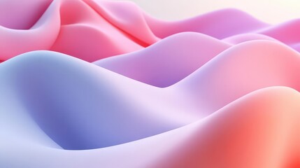 minimalistic abstract 3d rendered background featuring smooth gradients and soft shapes, creating a serene and elegant atmosphere suitable for modern designs